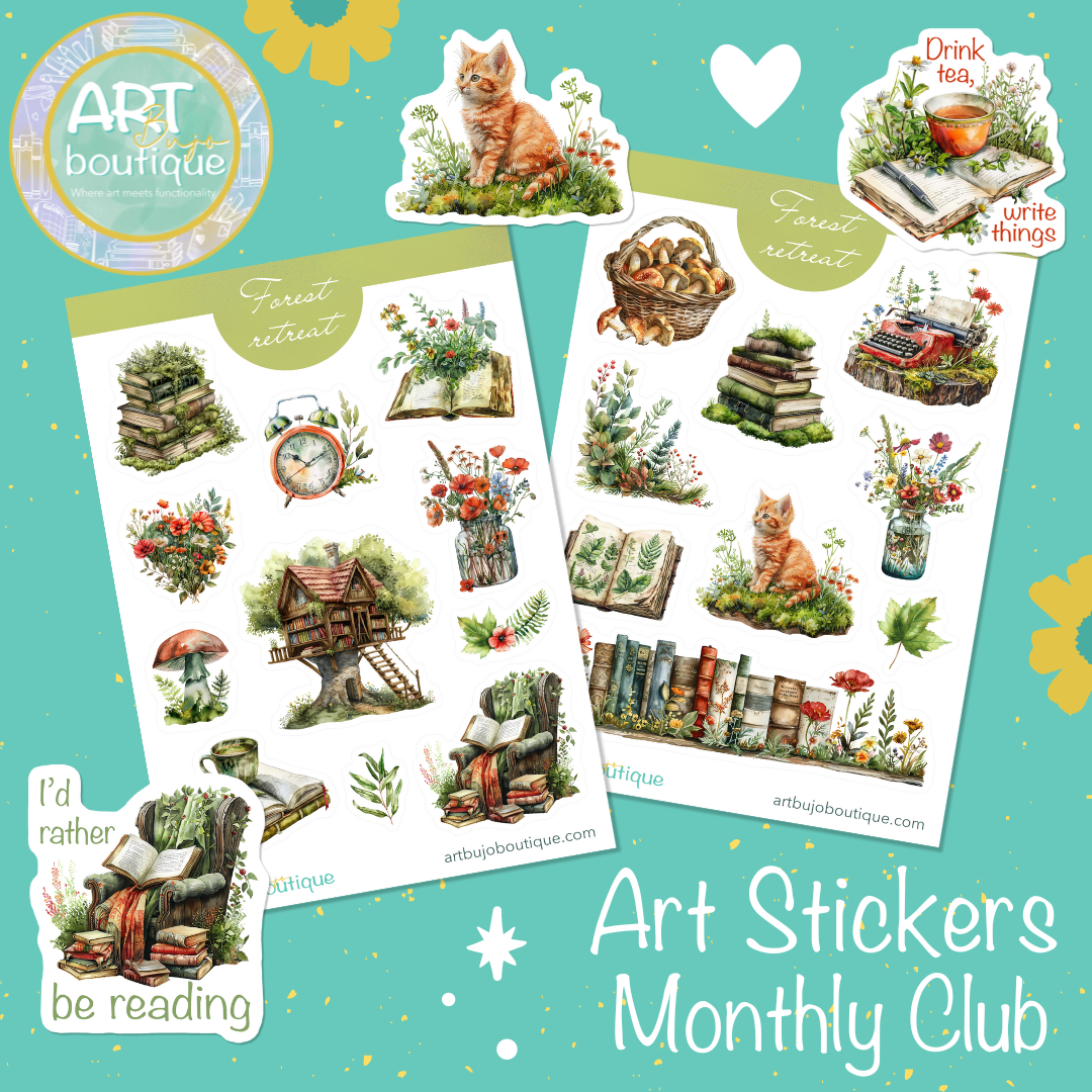Art Stickers Monthly Club (August)